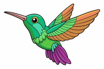 Cute Bird Vector Line Art – Cartoon Clipart Animal Logo Icon on White Background