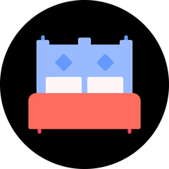 Accomodation single vector illustration icon