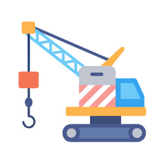  Modern mobile crane icon design for construction applications