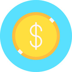 Currency single vector illustration icon