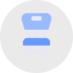 Chair single vector illustration icon