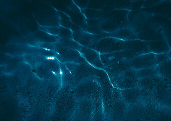 sea bottom in dark blue 