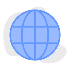 Globe single vector illustration icon