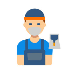  Distinctive plasterer icon representation for renovation projects