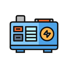  Quality power generator icon design for industrial applications