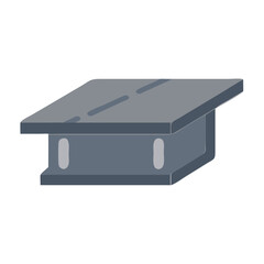  Modern precast concrete bridge beam icon for construction