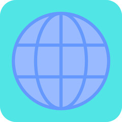 Globe single vector illustration icon