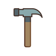  Modern riveting hammer icon design for construction