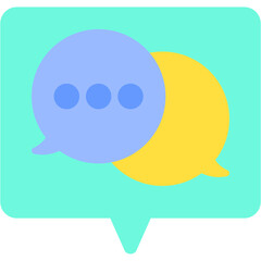 Chat single vector illustration icon