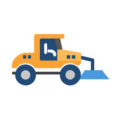road-grader-flat-icon