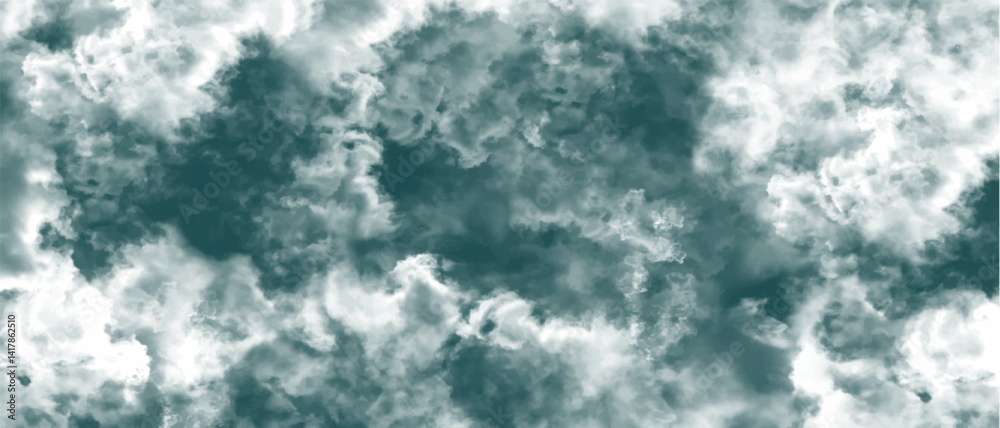 Poster Abstract background resembling a cloudy texture must be soft and smoky. Patterns evoking mist, fog, or swirling nebula-like vapor. Grunge background with Flowering design.