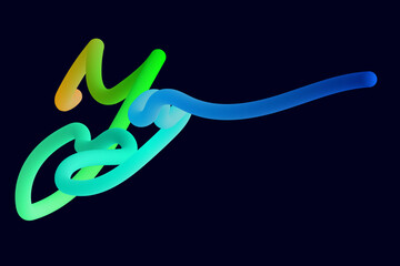 joy text, JOY black vector monoline calligraphy banner with swashes, gradient