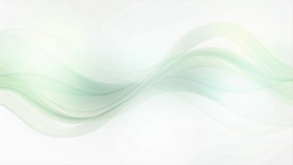 Naklejka premium Abstract green wave background, modern digital flow pattern with light effect, stylish texture for banner or wallpaper, futuristic concept with dynamic motion in shades of emerald and lime