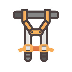  Distinctive safety harness icon representation for various uses