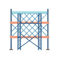  Modern scaffolding safety net icon for protection