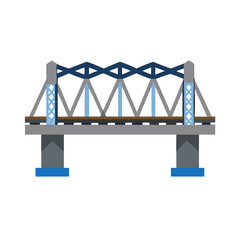  Quality steel bridge icon for engineering projects