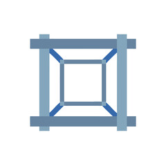  Quality steel frame icon for structural engineering