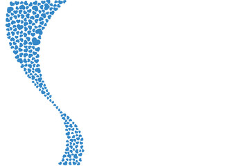 ハート柄の背景 青系の単色 ハート