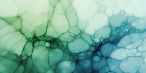 Obraz premium Abstract Green and Blue Watercolor Wash A wash of blended green and blue watercolor paint creates a soft, textured background