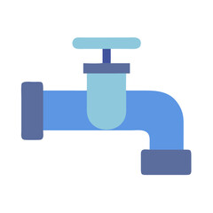  Stylish Water Pipe Icon for Utility Use