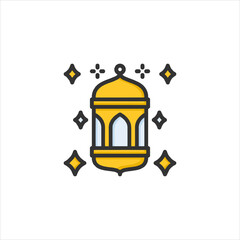 vector illustration of a magic lamp
