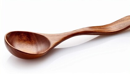 wooden spoon isolated on white