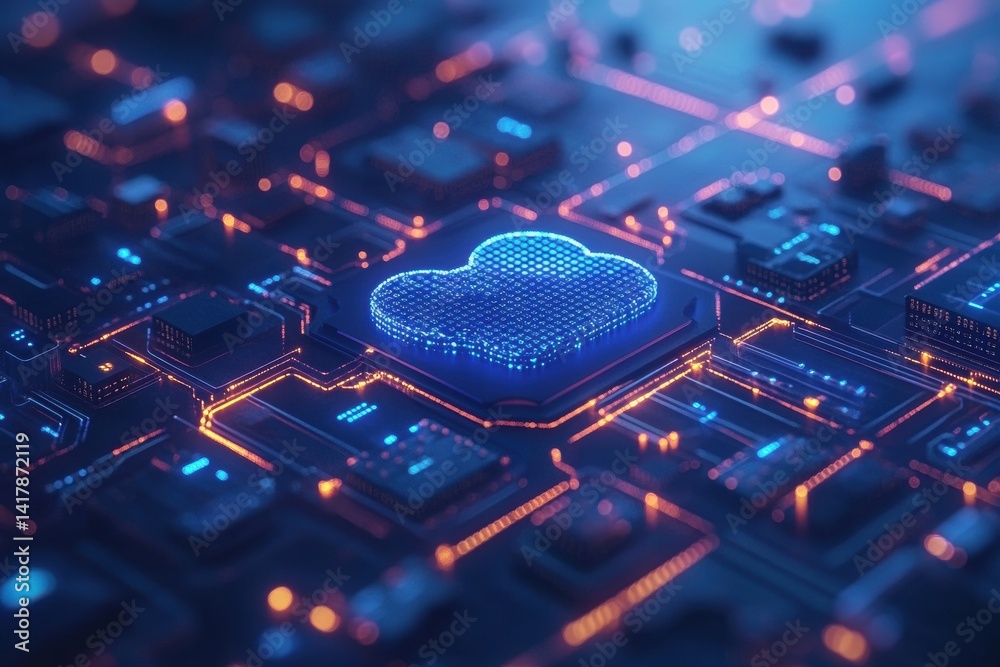 Poster A cloud computing concept image