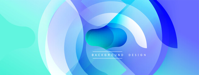 Abstract fluid shapes, blue hues, gradient background. Modern design element, smooth transitions, dynamic composition. Minimalist aesthetic.