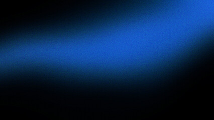 Light Blue Ray on Dark Blue Background, Grainy Gradient Noise Texture Banner Design