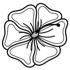 vector illustration of an abstract flower