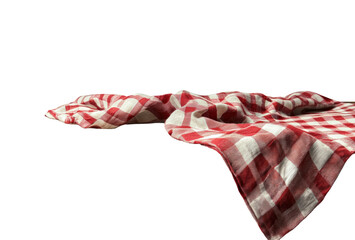 Picnic blanket arrangement natural light isolated on transparent background