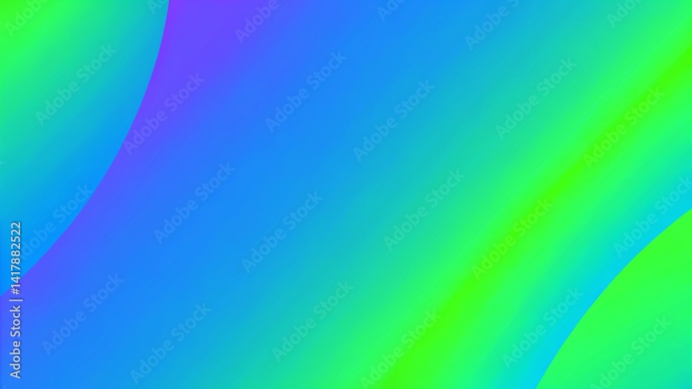 Poster modern colorful blue and green abstract soft 3d flow shapes. liquid wave gradient background, dynami