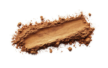 Mixing natural cocoa powder for healthy desserts in a kitchen isolated on transparent background