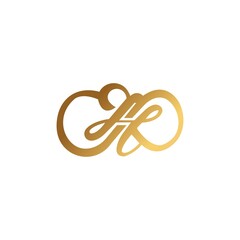 H creative vector logo template illustration design