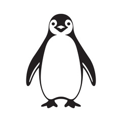 Penguin icon vector. Minimalist Penguin Silhouette. Vector illustration eps 10