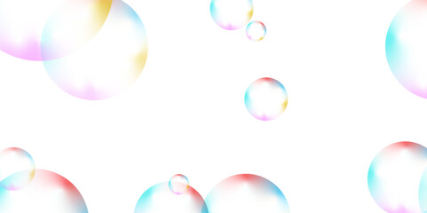 Abstract white background with colorful gradient circle. Modern abstract white bubble background . seamless and retro pattern technology and business concept . background for report and project prese