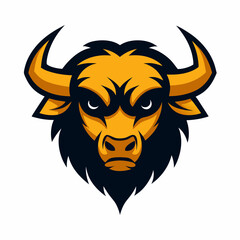Obraz premium vector illustration of a bull
