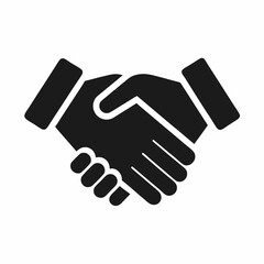 Obraz premium handshake icon vector illustration
