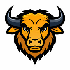 Fototapeta premium bull head vector