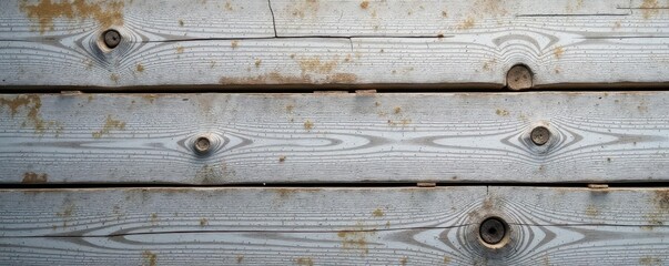 Fototapeta premium Grey, cracked, weathered wood planks, showing age and texture, background texture, old wood