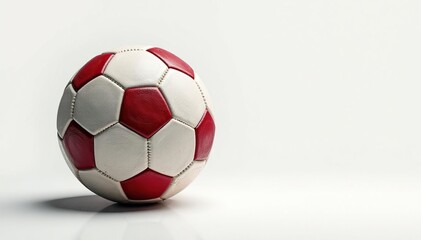 Fototapeta premium Grunge-textured football on pure white backdrop, backdrop, grunge, american football