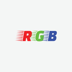 213 alphabet word letter educational logo R G B color