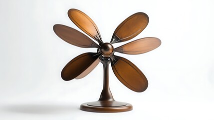 Wooden Flower Fan Sculpture.