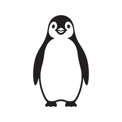 Fototapeta premium Penguin icon vector. Minimalist Penguin Silhouette. Vector illustration eps 10