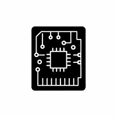 creative details Circuit board icon Vector Illustration