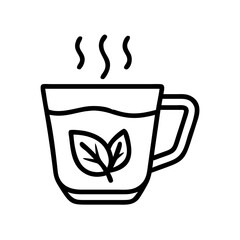 Herbal Tea in Glass Pitcher Icon Design