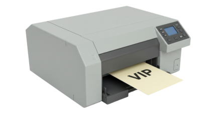 Isolated Printer Printing VIP Document Output