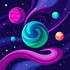 spiral galaxy background