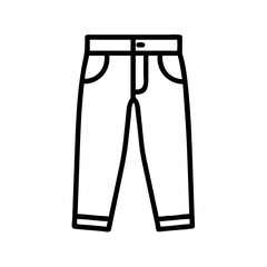 Jeans with Front Pockets Icon Design