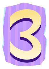 Collage Number 3 Typography